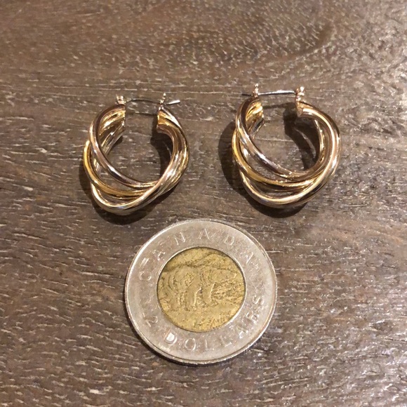 Light Gold Earrings - Picture 2 of 2